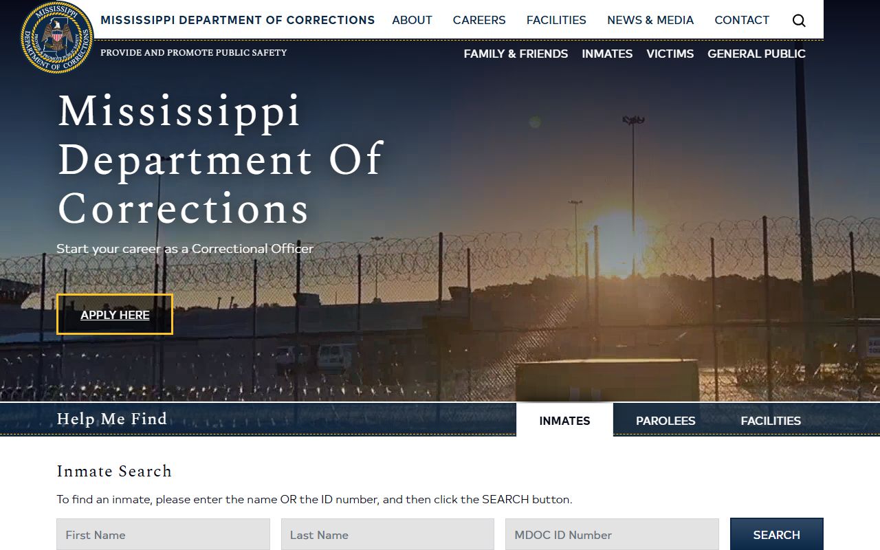 Walthall County state inmate records MDOC home page