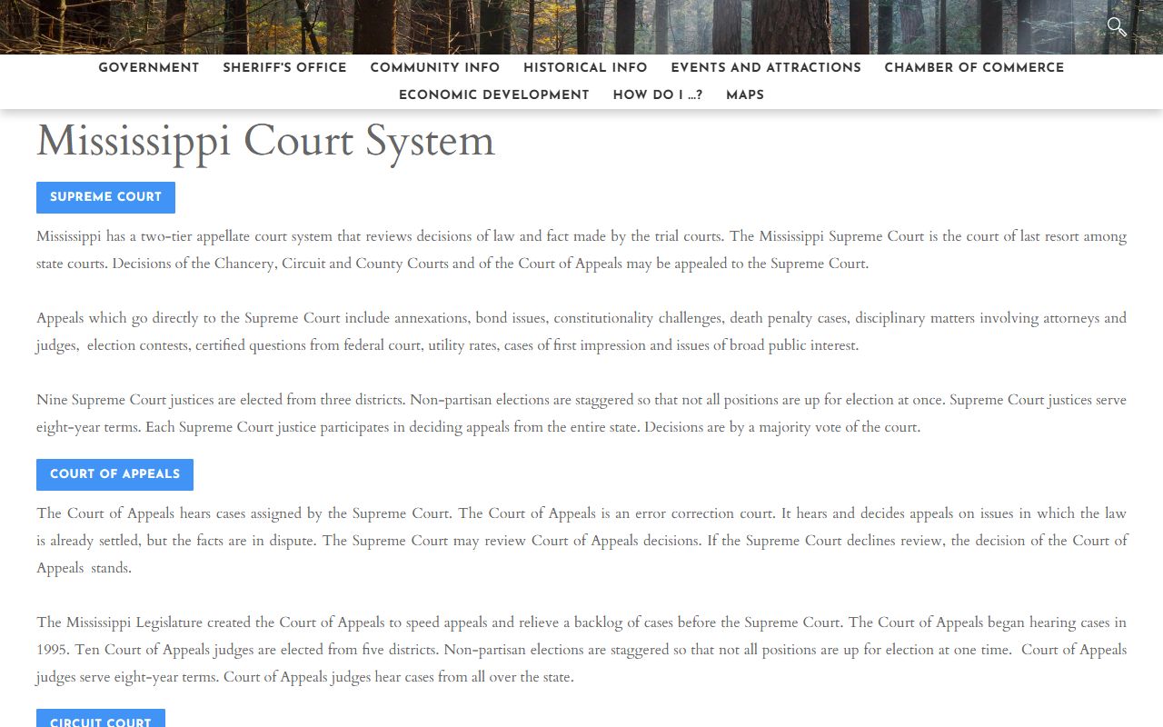 Walthall County court records system overview